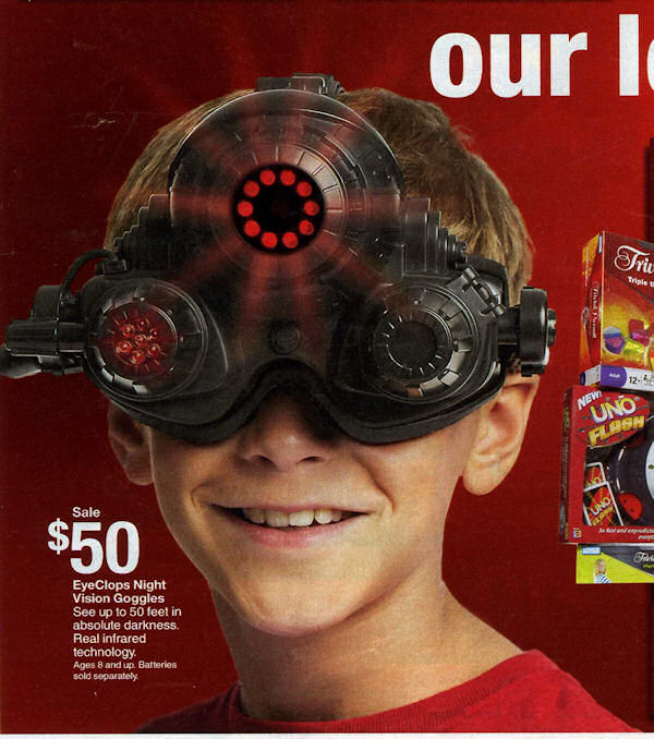 Night vision gear for the kiddies